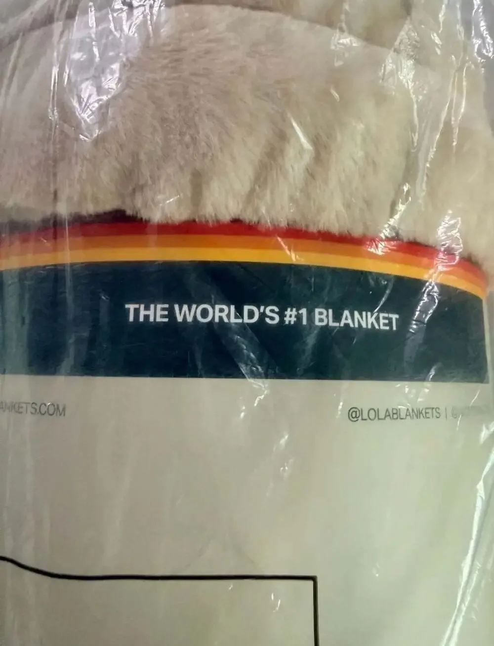 Lola Blanket x Aviator Nation  Beige Copper Bolt Large NWT
